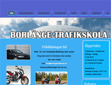 Tablet Screenshot of borlangetrafikskola.se